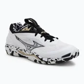 Buty sportowe męskie - Buty do piłki ręcznej Mizuno Wave Stealth 6 white/black/ge gold WYSYŁKA W 24H 30 DNI NA ZWROT - miniaturka - grafika 1