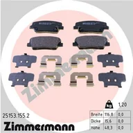 Klocki hamulcowe - Klocki hamulcowe - komplet ZIMMERMANN 25153.155.2 - miniaturka - grafika 1