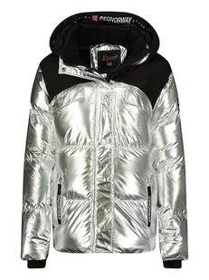 Geographical Norway Kurtka zimowa "Bilkiss" w kolorze srebrnym - Kurtki damskie - miniaturka - grafika 1