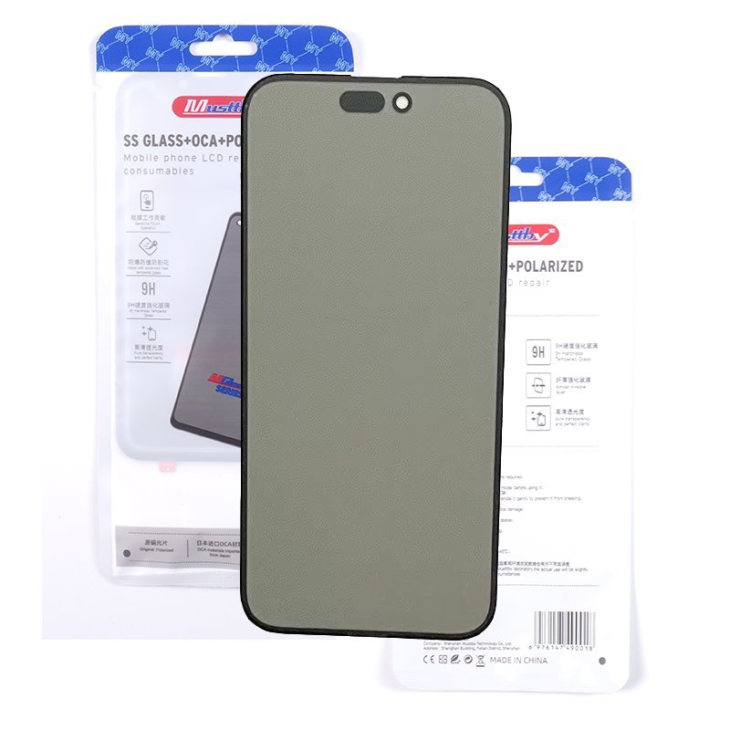 Szybka do Wyświetlacza z polaryzacją MUSTTBY z OCA Apple iPhone 13 Pro Max