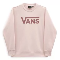Bluzy damskie - Vans Bluza damska Drop V Logo Bff Crew, Sepia Rose, XS, Róża sepia, XS - miniaturka - grafika 1