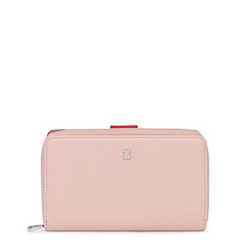 Tous 2001689813 Nowy Dubai Saf Tri-różowy, średni damski portfel, jeden rozmiar, Różowy kolor, 70AA