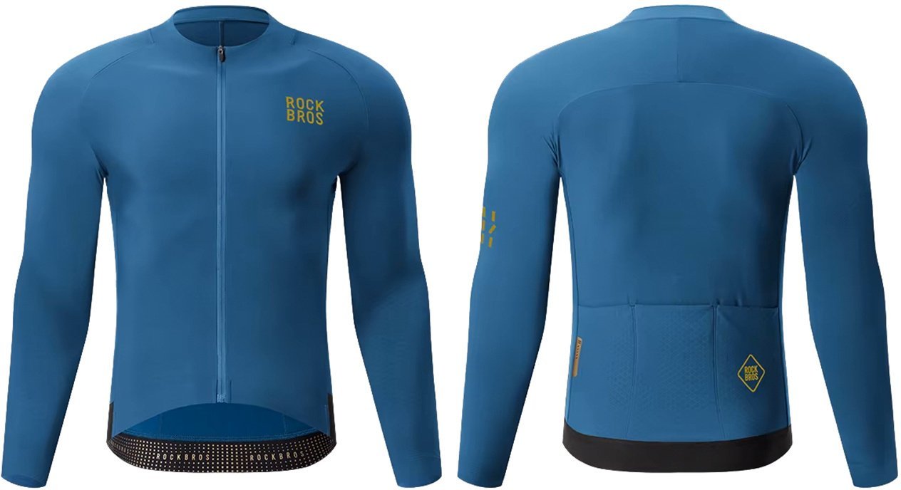 RockBros Kurtka rowerowa Rockbros YDWT020 Diamond jesień/zima rozmiar L - niebieska