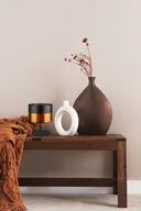 Lampy stojące - Czarno-miedziana lampa stołowa w stylu glamour AWINION GLAM - miniaturka - grafika 1