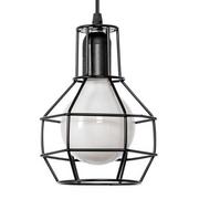 Lampy sufitowe - Inne LAMPA wisząca VEN W-1714/1 metalowa OPRAWA druciany ZWIS klatka loft czarna VEN W-1714/1 - miniaturka - grafika 1