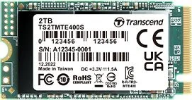 Dysk SSD Transcend MTE400S 2TB M.2 2242 PCI-E x4 Gen3 NVMe (TS2TMTE400S) - Dyski SSD - miniaturka - grafika 1