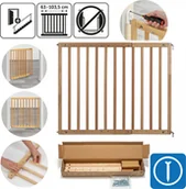 Zabezpieczenia dla dzieci - Reer Bramka ochronna zabezpieczająca przykręcana 63-103,5cm REER - miniaturka - grafika 1