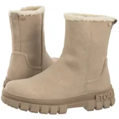 Botki damskie - Botki Bootie Taupe T3A5-34044-0315518 (TH1409-a) Tommy Hilfiger - miniaturka - grafika 1