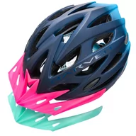 Kaski rowerowe - Meteor Kask rowerowy Marven 2 S 52-56 cm granatowy/niebieski 25187 - miniaturka - grafika 1