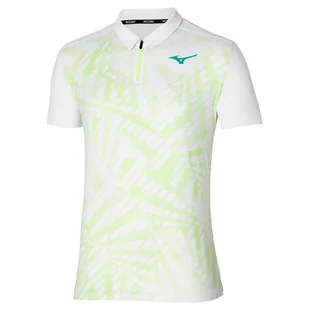 Koszulka męska Mizuno Mugen Shadow Polo White L - Koszulki sportowe męskie - miniaturka - grafika 1