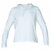 Bluzy damskie - Columbia W EU Sun Trek LS Hoodie 2145261100 białe L - miniaturka - grafika 1
