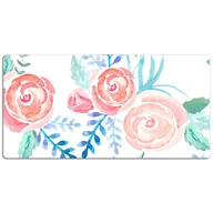 Podkładki na biurko - Podkładka mata ochrona biurka Jasne kwiaty 120x60cm, Dywanomat - miniaturka - grafika 1