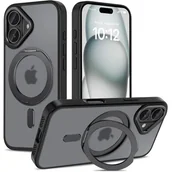 Etui i futerały do telefonów - Etui TECH-PROTECT MagRing MagSafe do Apple iPhone 16 Czarny Mat - miniaturka - grafika 1