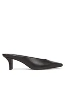 Klapki i japonki damskie - Calvin Klein Klapki Heel Mule Pump 50 - Lth HW0HW02332 Czarny - miniaturka - grafika 1