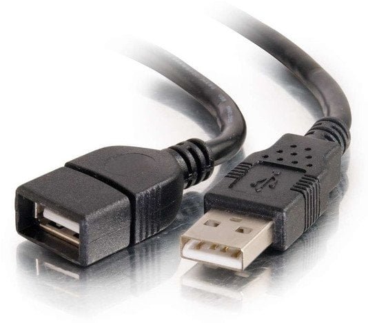 C2G 6.6ft USB Extension Cable - USB A to USB A Extension Cable - USB 2.0 - M/F - USB-Verlangerungskabel - USB M zu USB W - 2 m - Schwarz
