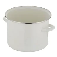 Garnki - Garnek FLORINA Prosty Gładki 16 cm Kremowy - miniaturka - grafika 1