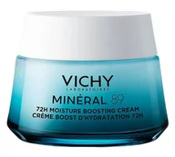 Kremy do twarzy - Vichy Mineral 89 Krem nawilżająco-odbudowujący 72H lekki 50ml - miniaturka - grafika 1