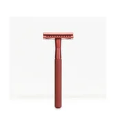Maszynki do golenia i wkłady - Wielorazowa maszynka do golenia na żyletki, Czerwona, Bambaw - miniaturka - grafika 1