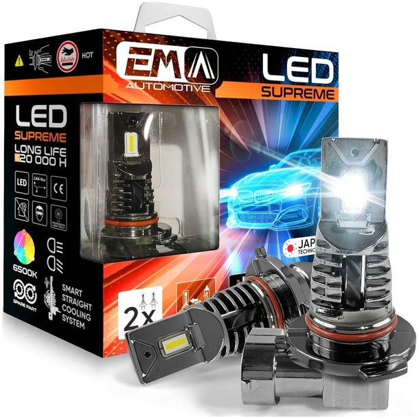 Żarówka HB3 HB4 9005 9006 LED Samochodowa 12V 50W 6500k z Homologacja E4