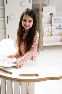 3w1 DUŻY bujak montessori + DUŻA zjeżdżalnia CHMURKI + blat - Skoczki dla dzieci - miniaturka - grafika 1