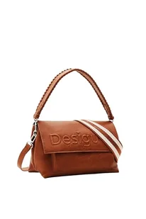Desigual Women's Half Logo 24 VEN Accessories PU Across Body Bag, brązowa, brązowy - Torebki damskie - miniaturka - grafika 1