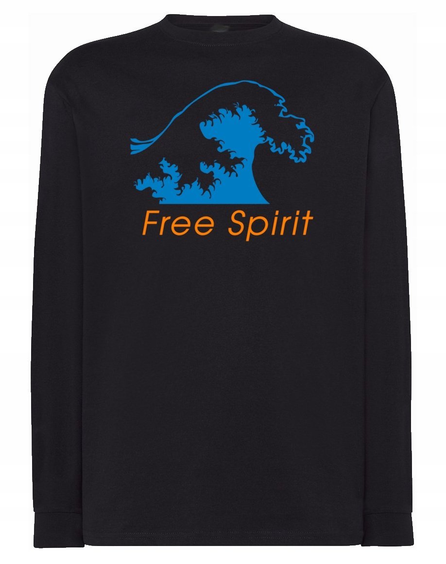 Longsleeve męski nadruk FALA Free Spirit r.4XL