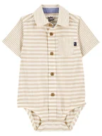 Body dla niemowląt - OshKosh Body w kolorze beżowym - miniaturka - grafika 1