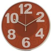 Zegary - Oryginalny zegar z dużymi cyframi czerwony - miniaturka - grafika 1