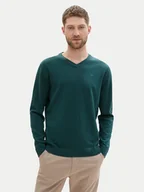 Swetry męskie - Tom Tailor Sweter 1039806 Zielony Regular Fit - miniaturka - grafika 1