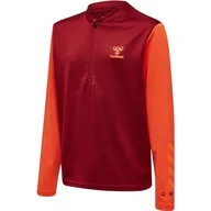 Bluzy dla dziewczynek - hummel Hmlongrid 1/2 Zip Poly Bluza dziecięca UNI_DZIECI Bluza - miniaturka - grafika 1