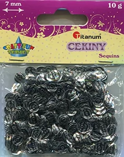 TITANUM Cekiny TITANUM 7mm zebra czarna 284881 - Pasmanteria - miniaturka - grafika 1