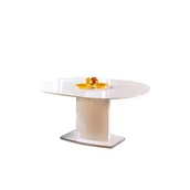 Stoły - Stół Rozkładany 120-160 x 120 x 76 Federico Halmar Biały - miniaturka - grafika 1