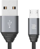 Kable komputerowe i do monitorów - Rock Space Kabel USB  Kabel Nylonowy ROCK SPACE M5 Micro-USB 100cm 2,1A 2050 - miniaturka - grafika 1