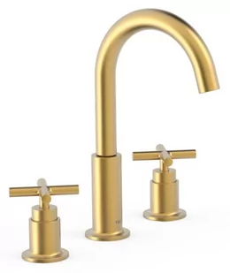 Bateria umywalkowa TRES Montblanc 24-K Matowe Złoto 28310501OM - Baterie umywalkowe - miniaturka - grafika 1