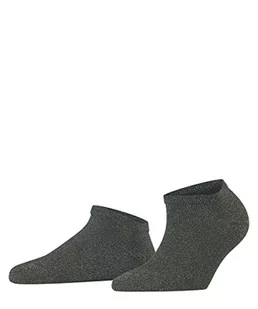 FALKE Kobiety Skarpety do trampek Shiny W SN Trwały Lyocell krótkie jednokolorowe 1 Para, Szary (Flint Grey 3640), 39-42 - Skarpetki damskie - miniaturka - grafika 1