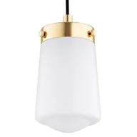 Lampy sufitowe - Argon Lampa wisząca Pasadena, 1-punktowa, mosiądz/biały - miniaturka - grafika 1