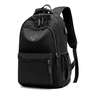 Tornister Wodoodporny plecak dla chłopców Dziewczęta Dzieci College Travel Plecak na laptopa z portem ładowania USB Casual Daypack Czarny - Torby na laptopy Tornister Wodoodporny plecak dla chłopców Dziewczęta Dzieci College Travel Plecak na laptopa z portem ładowania USB Casual Daypack Czarny - Torby na laptopy - miniaturka - grafika 1