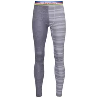 Bielizna sportowa męska - Męskie kalesony Ortovox 185 Rock'N'Wool Long Pants M Rozmiar: M / Kolor: szary - miniaturka - grafika 1