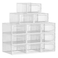 Pudła i pojemniki do przechowywania - Songmics Zestaw przezroczystych pudełek - miniaturka - grafika 1
