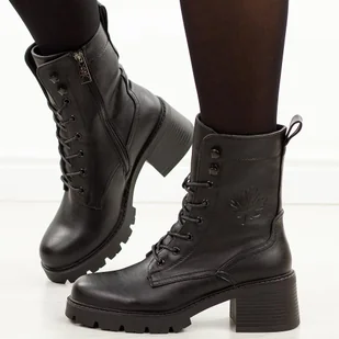 Czarne trapery damskie Vinceza 89136 - Botki damskie - miniaturka - grafika 1