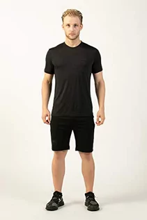 Koszulki męskie - super.natural koszulka męska z krótkim rękawem M City Tee czarny czarny nakrapiany M SNM014020I10M - grafika 1