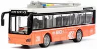 Samochody i pojazdy dla dzieci - Autobus Trolejbus Trajtek Otwierane Drzwi Dźwięki - miniaturka - grafika 1
