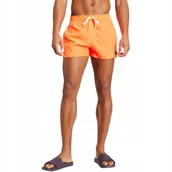 Spodenki męskie - Spodenki kąpielowe męskie adidas 3-Stripes CLX Swim Shorts pomarańczowe IS2 - miniaturka - grafika 1