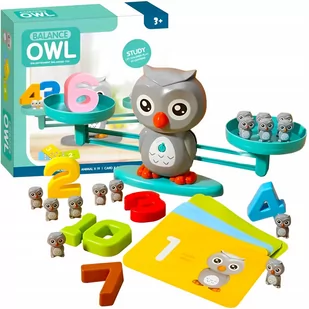 Waga Szalkowa Balansowa Nauka Liczenia Równoważnia Cyfry Odważniki Sowa Edu - Zabawki interaktywne dla dzieci Waga Szalkowa Balansowa Nauka Liczenia Równoważnia Cyfry Odważniki Sowa Edu - Zabawki interaktywne dla dzieci - miniaturka - grafika 1