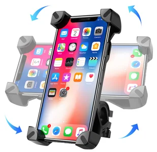 Uchwyt rowerowy na telefon S064 czarny - Sakwy rowerowe - miniaturka - grafika 5