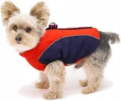 Ubranka dla psów - Ubranko Kurtka dla małych psów Wodoodporna Odblaskowa r.14 Czerwona - miniaturka - grafika 1