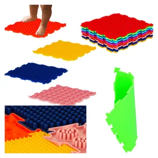 Mata Sensoryczna Puzzle Ścieszka Monstessori Ortopedyczna Masaż Rozwój 8Szt - Zabawki sensoryczne Mata Sensoryczna Puzzle Ścieszka Monstessori Ortopedyczna Masaż Rozwój 8Szt - Zabawki sensoryczne - miniaturka - grafika 1