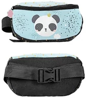 Nerki - Paso Unisex Youth Panda saszetka biodrowa, czarna, 13 x 24 x 9 cm - miniaturka - grafika 1