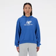 Bluzy damskie - Bluza damska New Balance WT41504BEU  niebieska - miniaturka - grafika 1