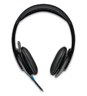 Słuchawki bluetooth - Logitech H540 USB Computer Headset Zestaw suchawkowy Przewodowa Opaska na gow Biuro/centrum telefoniczne Czarny - miniaturka - grafika 1
